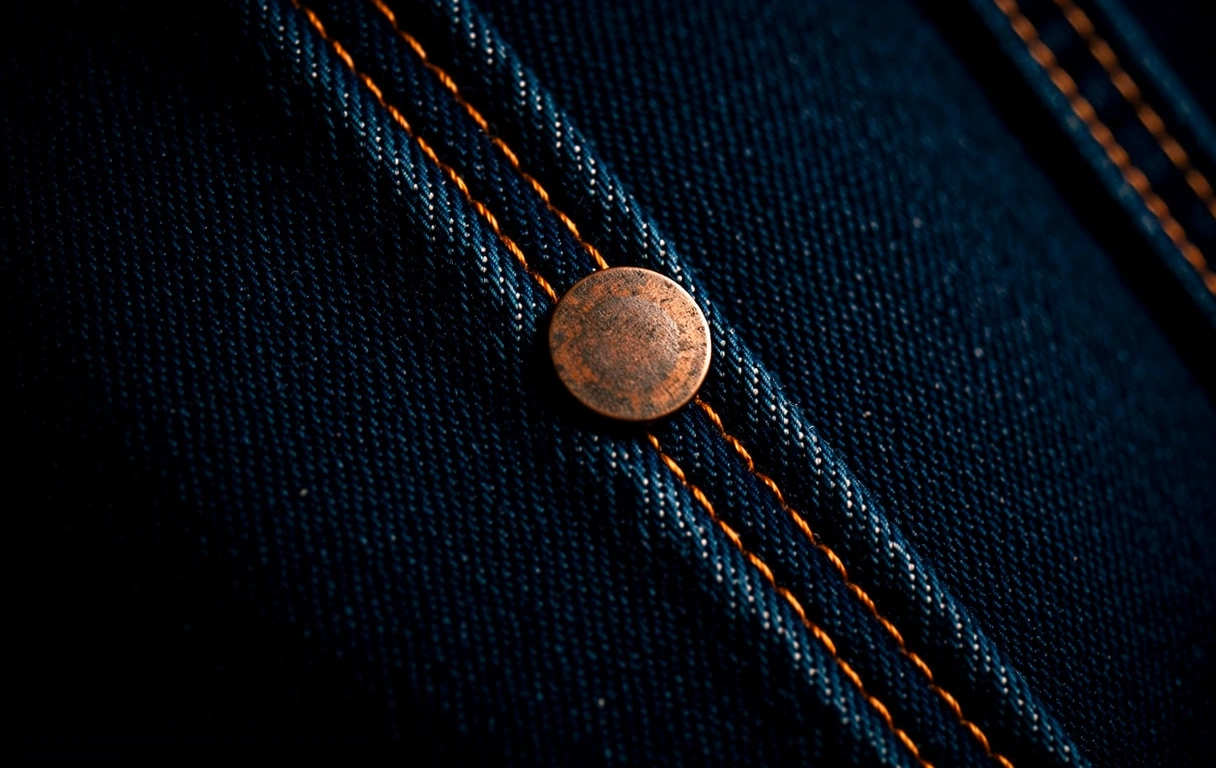 Dark indigo selvedge denim